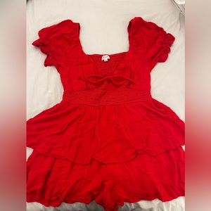 Red romper